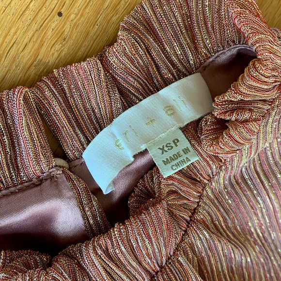 🦄 Eri + Ali (Anthropologie) sleeveless A-line top in mauve - Picture 5 of 9